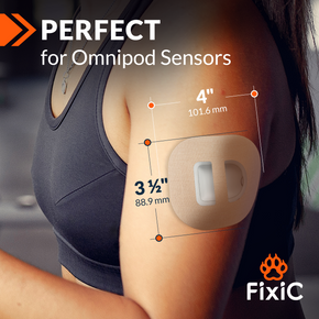 Waterproof Adhesive Covers for Omnipod Sensors